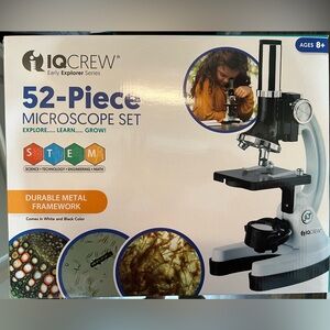 52-Piece Microscope Set - Black and White